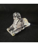 Baccarat France Crystal Sphinx Figurine Paperweight Press Cat Statue No ... - $304.50 CAD
