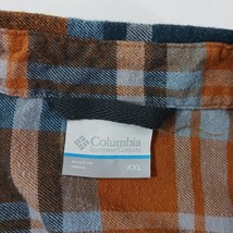 Columbia AM1523 Men's XL Cornell Woods Orange Plaid Flannel Long Sleeve Shirt image 3