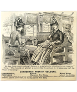 1886 Lundborg&#39;s Perfume &amp; Cologne Advertisement Victorian Beauty Train D... - $27.87 CAD