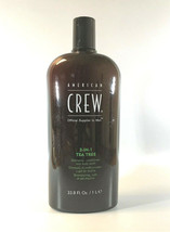 American Crew Men 3-IN-1 Tea Tree Shampoo,Conditioner &amp; Body Wash 33.8 oz - £28.63 GBP
