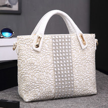 Fashion Large Capacity Women&#39;s Bag Business Briefcase Lace Handbags New Female S - £75.04 GBP