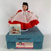 Madame Alexander Jo 413 Little Women Doll Red Dress Original Box Sleep Eyes - $20.15
