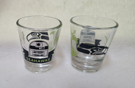 Seattle Seahawks Star Wars R2D2 and with Team Logo Shot Glass NFL Licensed NEW - £7.85 GBP