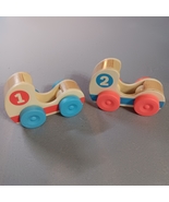 2 wooden toy cars interactive play  - €12,96 EUR