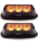 (2PCS 3-LED Strobe Lights Amber Waterproof Emergency Beacon Flash Lights... - $344.95 MXN