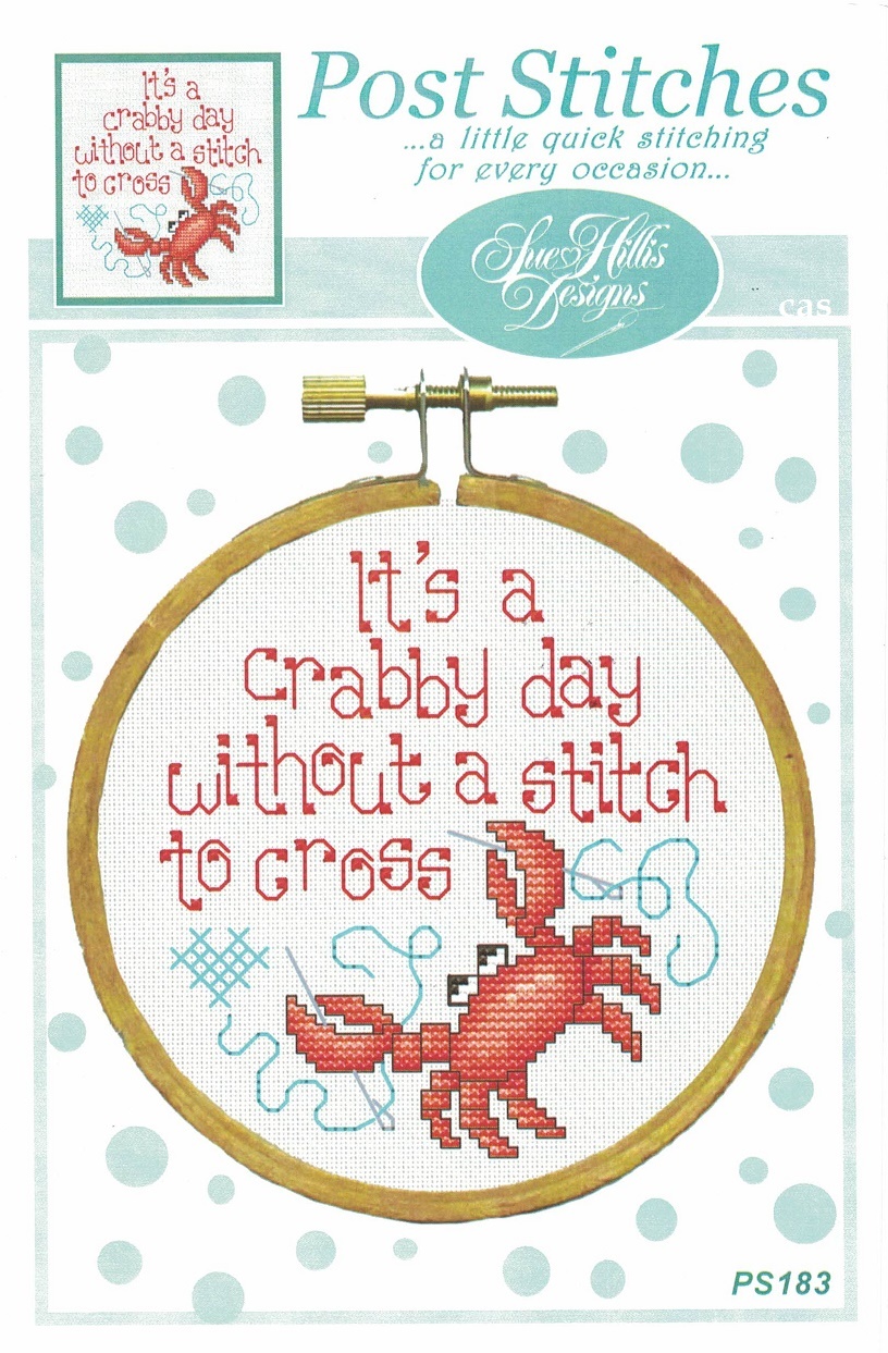 It's A Crabby Day Without A Stitch Post Stitches cross stitch chart Sue Hillis D - $5.40