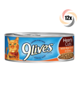 12x Cans 9Lives Hearty Cuts Real Turkey In Gravy Cat Food 5.5oz Caring F... - $23.58