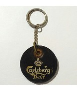 Vintage Leather Keychain ✱ CARLSBERG BEER ✱ Porte-Clés Schlusselanhanger  - $4.99