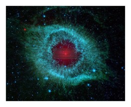 COMETS KICK UP DUST IN HELIX NEBULA SPITZER TELESCOPE NASA 8X10 PHOTOGRAPH - £6.67 GBP