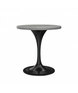 LeisureMod Verve Mid-Century Modern Round Table with White Resin Top and... - $403.44 CAD+