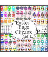 Easter Eggs Cliparts Vol. 1 - $37.30 MXN