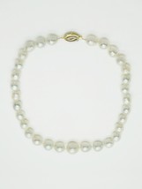 South Sea Pearl Bead Necklace with Diamond 14k Gold Clasp &amp; GIA Report - £7,215.71 GBP
