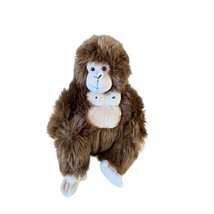 Wishpets 2005 Elvy 53001 Plush Stuffed Animal Toy Chimp Monkey Brown 14 in Tall - $9.89