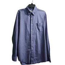 Brooks Brothers Classic Blue Button-Down Shirt Men&#39;s Casual Formal Wear - £19.10 GBP