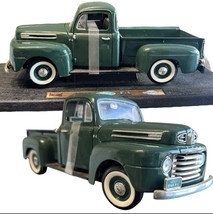 Road Legends 1948 Ford F1 Pickup Truck 1:18 Diecast Green Pick Up Model ... - $38.40