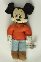 VINTAGE Walt Disney Productions MICKEY MOUSE Knickerbocker Mini Doll Toy... - $17.87