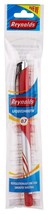 Low Cost Lot of 20 Reynolds Liquismooth Ballpoint Pens Fine Tip 0.7mm RED Ink - £15.10 GBP
