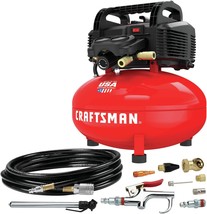 CRAFTSMAN Air Compressor, 6 Gallon, Pancake, Oil-Free with 13 Piece, CMEC6150K - £175.30 GBP