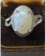 Sterling Silver Faux Opal Ring, Size 7.25 - $129.00