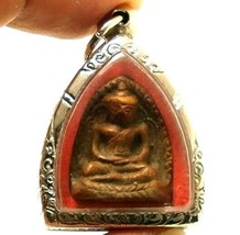 Antique Khmer Cambodia Powerful Buddha Amulet Pendant Very Lucky Rich Super Rare - £1,226.37 GBP