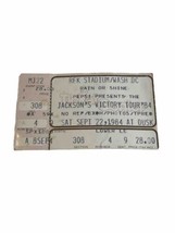 9/22/1984 Michael Jackson 5 Victory Tour Washington Dc Ticket Stub Thriller - $35.00