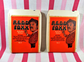 Cool Vintage 1968 REDD FOXX Adults Only 2pc Comedy 8-Track Tapes Volume 2 &amp; 3 - £16.08 GBP