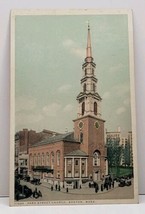 Boston  Massachusetts Park Street Church Postcard G8 - $6.95