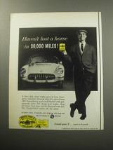 1957 Pennzoil Oil Ad - Haven&#39;t lost a horse in 30,000 miles! - £14.61 GBP