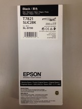 Genuine OEM Epson T7821 Black 200ml Ink Tank SLIC2BK for SL-D700 Exp 2/22 - £19.07 GBP