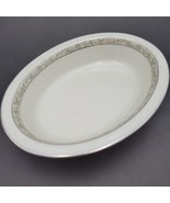 Vtg Springdale (Platinum Trim) by LENOX Oval Serving Bowl Vegetable Disc... - $77.68 CAD