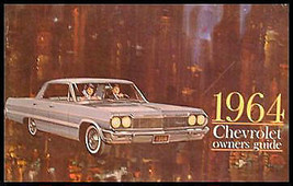 1964 Chevrolet Owner&#39;s Manual, Original, Full size cars - £25.10 GBP