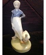 Vintage Royal Copenhagen Girl with a Goose Figurine - £123.44 GBP