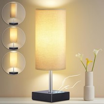 Avv Cordless Table Lamp, Battery Operated Lamp For Night Stand, 3, 12 Inch Beige - £31.55 GBP