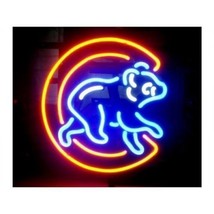 New Chicago Cubs Logo 2016 World Series Champion MLB Neon Sign 24&quot;x20&quot; - £199.37 GBP
