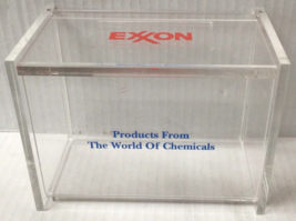 VTG Exxon Gas Station Container Display Box Flip Lid Oil Advertising 937A - £29.56 GBP
