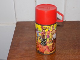 Vintage Bonanza Metal Thermos with Cup and Cap - $2,034.57 MXN