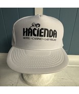 Vintage White Hacienda Hotel Las Vegas Nevada Baseball Cap Mesh Rope Sna... - $17.58 CAD
