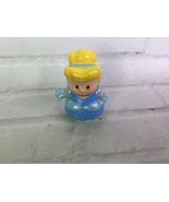 Fisher Price Little People Disney Princess Cinderella Blue Dress Figure Toy - £7.11 GBP