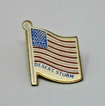 American Flag Desert Storm Collector Lapel Pin United States Military PIN - $7.69