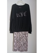 Victoria&#39;s Secret Pajama Set Sweatshirt And Lounge Pants Women&#39;s Size Small - $648.14 MXN
