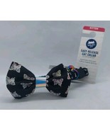 Whisker City Butterfly Print Bow with Bell Easy Release Kitten Collar - $9.44 CAD