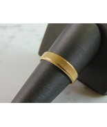 Mens Vintage Estate 18K Gold Wedding Band Ring 5.0g E931 - $14,583.01 MXN