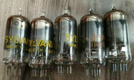 Vintage Lot of 5 Sylvania GE 6AG5 Radio Vacuum Tube - £27.66 GBP