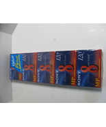 Sony Video 8 MP Tape 5 Pack 120 Minutes Factory Sealed P6-120MPD, Video8... - £23.63 GBP