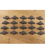20 CAST IRON BROWN CUP PULLS DRAWER CABINET BIN HANDLES RUSTIC VINTAGE O... - €26,06 EUR