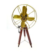 Handmade Antique Floor Standing Electric Fan, Royal Navy London Fan with... - £140.04 GBP