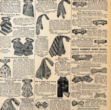 1901 Ties Bows Reproduction Advertisement Sears Fashion Supply Accessory... - $19.99
