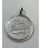 Vintage 925 Sterling Silver &quot;Past President&quot; Office Pendant Bracelet Charm - $27.06 CAD