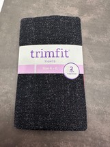 Trimfit Girls&#39; 2-Pair Fashion Tights (S 4-6) | Metallic Red &amp; Black | NWT - $146.16 MXN