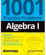 Mary Jane Sterl Algebra I: 1001 Practice Problems For Du [PAPEPRBACK] - $31.04